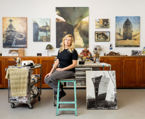 Stacey Carter in her Studio